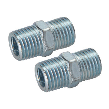 Silverline Air Line Equal Union Connector 2pk - 1/4 inch  BSPT - Code 868632
