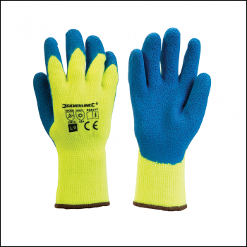 Silverline Latex Builders Gloves One Size DIY Safety and Workwear Tool 