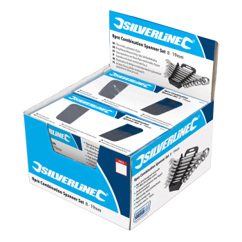 Silverline 8pce Combination Spanner Set Display Box - 6pk - Code 868755