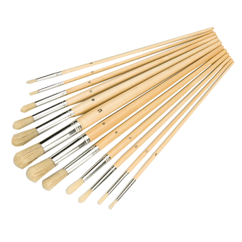 Silverline Artists Paint Brush Set 12pce - Round Tips - Code 868848