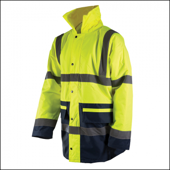 Silverline Hi-Vis 2-Tone Jacket Class 3 - L 100-108cm (39-42 inch ) - Code 868887