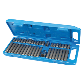 Silverline Hex, T20 - T55 & Spline Bit Set 40pce - 40pce - Code 881641