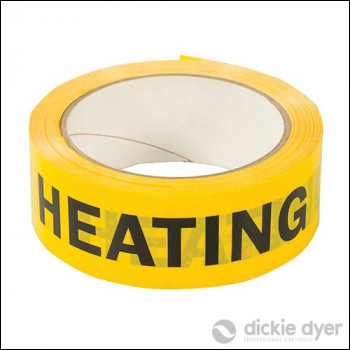 Dickie Dyer HEATING Identification Tape - 38mm x 33m - Code 882521