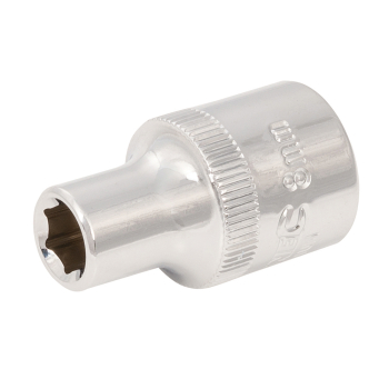 Silverline Socket 1/2 inch  Drive 6pt Metric - 8mm - Code 887873