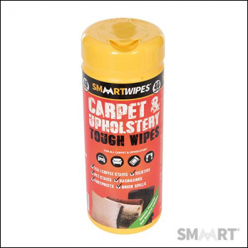 SMAART Carpet & Upholstery Tough Wipes 40pk - 40pk - Box of 12 - Code 892745