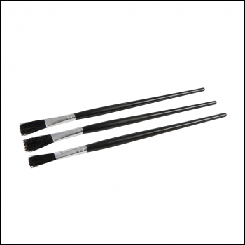 Dickie Dyer Flux Brushes 3pk - Black Handle - Code 898008