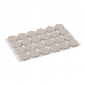 Fixman Self Adhesive Felt Pads Protectors 24pk - 20mm Round - Code 900862