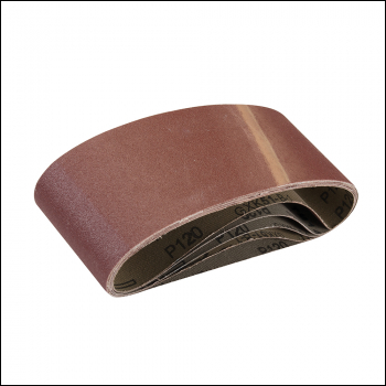 Silverline Sanding Belts 75 x 457mm 5pk - 120 Grit - Code 901495