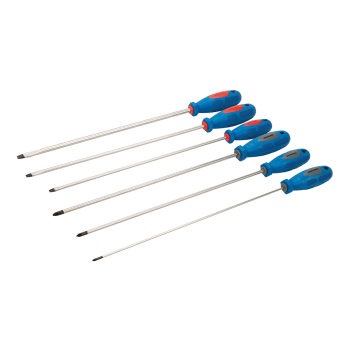 Silverline Extra-Long Screwdriver Set 6pce - 6pce - Code 909067