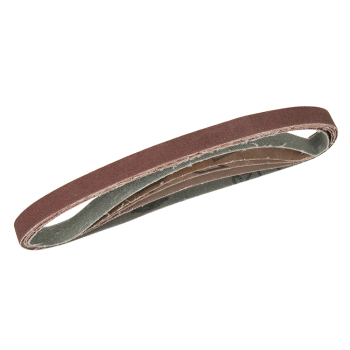 Silverline Sanding Belts 13 x 457mm 5pce - 40, 60, 2 x 80, 120G - Code 910232