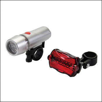 Silverline Cycle Lights 5 LED 2pce - 2pce - Code 912132