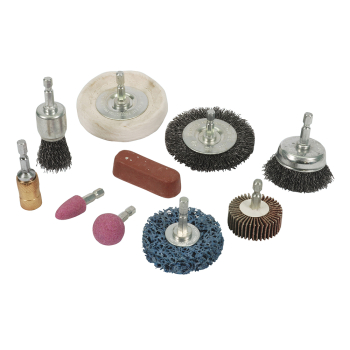 Silverline Cleaning & Polishing Kit 10pce - 6mm - Code 918557