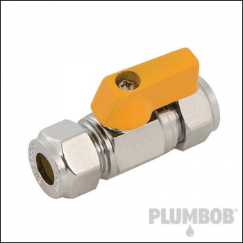 Plumbob Straight Mini Ball Valve - 15mm - Code 921869