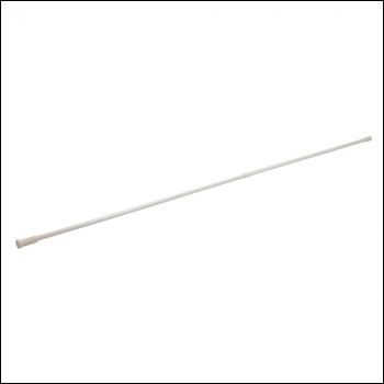 Plumbob White Telescopic Shower Rail - 1250 - 2300mm - Code 922551