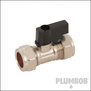 Plumbob Isolating Valve Handled - 22mm - Code 923831