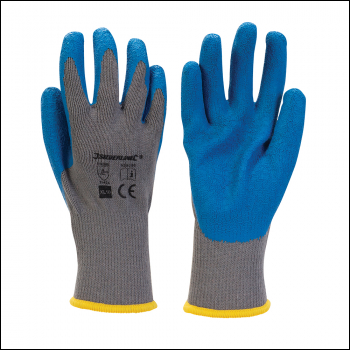 Silverline Latex Builders Gloves - XL 10 - Code 929095