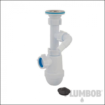 Plumbob Telescopic Bottle Trap with Waste & Washing Machin - 40mm - Code 932988