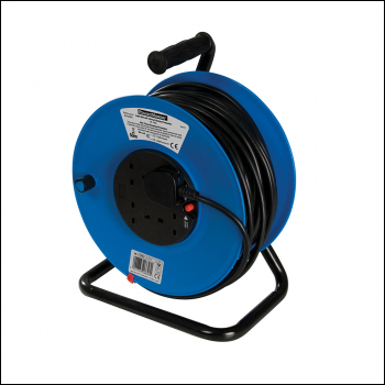 Powermaster Cable Reel Freestanding 13A 230V - 4-Gang 50m - Code 934311