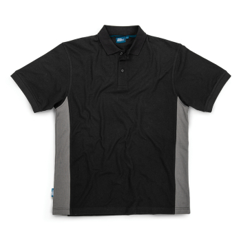 Tough Grit 2-Tone Polo Black / Charcoal - XS - Code 937198