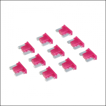 Silverline ATT Low Profile Mini Automotive Blade Fuses 10pk - 10A Red - Code 937881