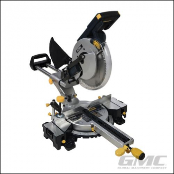 GMC 1600W Double Bar Sliding Mitre Saw 255mm - GM255S UK - Code 944372