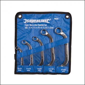 Silverline Obstruction Spanner Set 5pce - 8 - 22mm - Code 945235