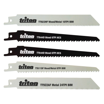 Triton Recip Saw Blade Set 5pce - 150mm - Code 954242