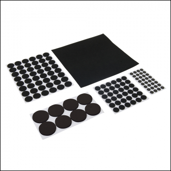 Fixman Self-Adhesive Pad Set 125pce - Black - Code 969465