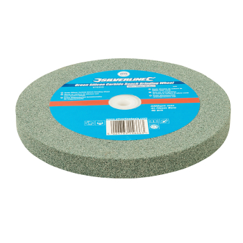 Silverline Green Silicon Carbide Bench Grinding Wheel - 200 x 20mm Medium - Code 976303