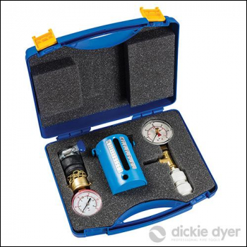 Dickie Dyer Combined Flow, Wet Pressure & Dry Test Kit - 2.5 - 22Ltr / 0 - 10bar / 0 - 4bar - 40.221 - Code 977466
