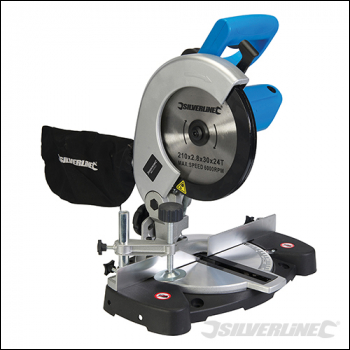 Silverline 1400W 210MM MITRE SAW - EU - 1400W EU - Code 977648