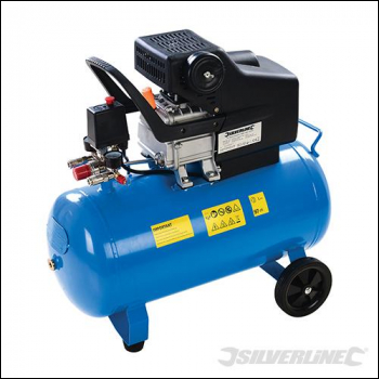Silverline DIY 2hp Air Compressor 1500W - 50Ltr EU - Code 978177