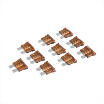 Silverline ATO Regular Automotive Blade Fuses 10pk - 7.5A Brown - Code 979465