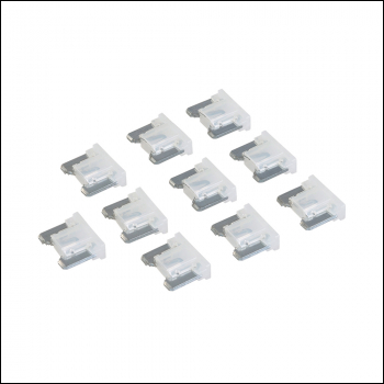 Silverline ATT Low Profile Mini Automotive Blade Fuses 10pk - 25A Clear - Code 987170