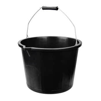 Silverline Heavy Duty Builders Bucket - Black 15Ltr - Box of 10 - Code 999406