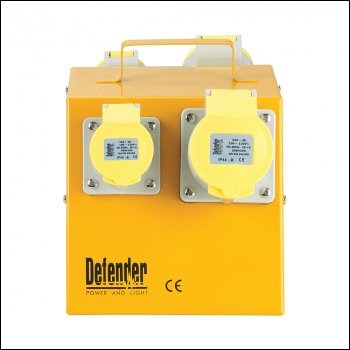 Defender Splitter Box 2 x 16A / 2 x 32A - 110V 16A / 32A - Code E13108