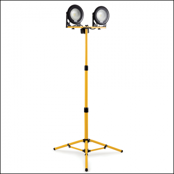 Defender LED Twin Telescopic Tripod Light 13A - 240V - Code E204060