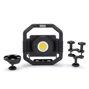 Defender MC3000 Work Light with Magnetic Holder & Scaffolding Bracket - Rechargeable & 230V - Code E705656