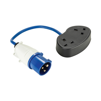 Defender Fly Lead Converter 16A - 2 x 13A - 230V - Code E85302