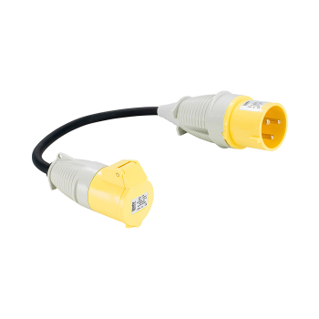 Defender Fly Lead Converter 32A - 16A - 110V - Code E85323