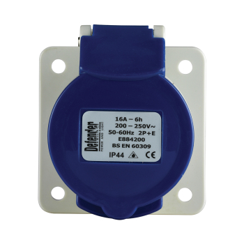 Defender 230V Panel Socket - 16A - Box of 10 - Code E884200
