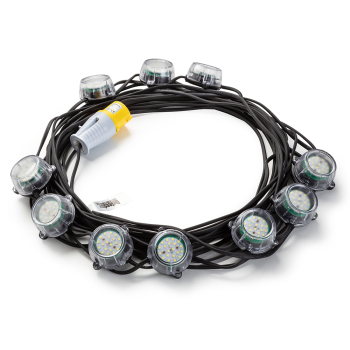Defender 50W Heavy Duty LED Encapsulated Festoon String Lights 22m - 110V - Code E89354