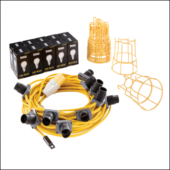 Defender 22m LED ES Festoon Kit 100W - 110V 100W - Code E89811