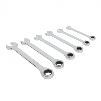 King Dick Ratchet Combination Spanner Set Whitworth 7pce - 1/8 - 1/2 inch  - Code KGW2228