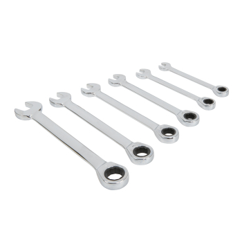 King Dick Ratchet Combination Spanner Set AF 6pce - 3/8 inch  - 3/4 inch  - Code KGW3444