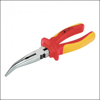 King Dick VDE Long-Nosed Pliers Bent - 205mm - Code LNPB205V