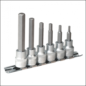 King Dick Hex Bit Set SD 3/8 inch  SD Imperial 8pce - 5/32 - 3/8 inch  - Code MBS6A