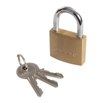 Silverline Brass Padlock - 40mm - Code MSS03