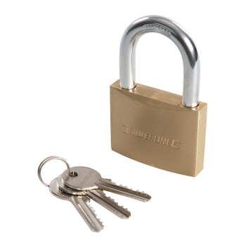 Silverline Brass Padlock - 60mm - Code MSS05