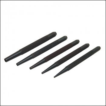 Silverline Nail Punch Set 5pce - 1.5 - 5mm - Code PC14